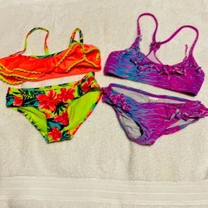 Lot of two girls size 5 bikini